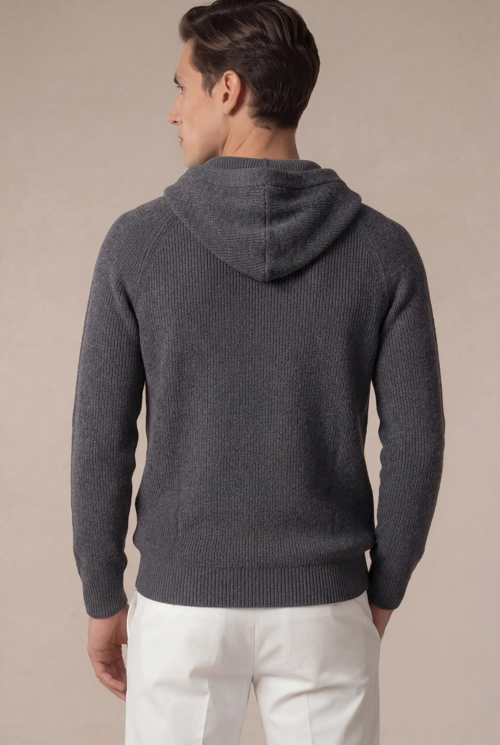 Pull en Tricot Cable Nobi Gris