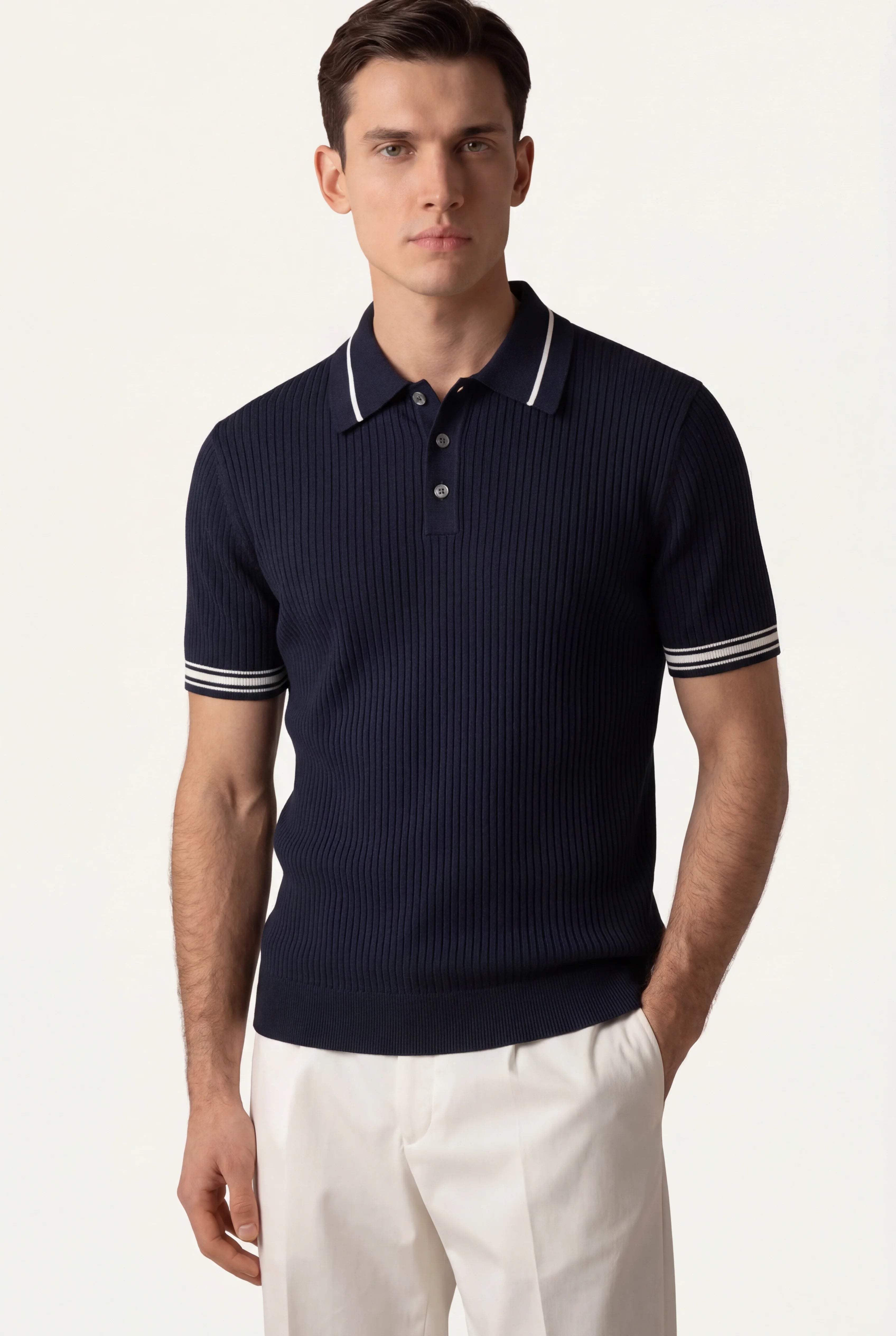 Marchmel | Uomo Polo Mercurial Blu Marino