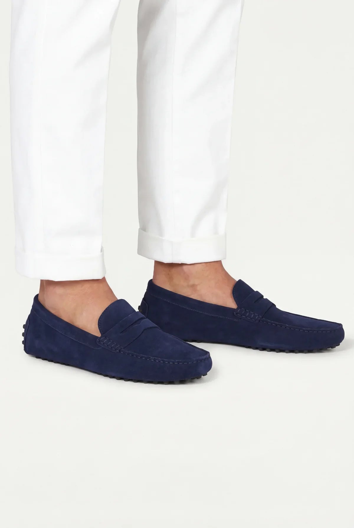 Marchmel | Uomo Mocassino Voyageur Classico Blu Marino