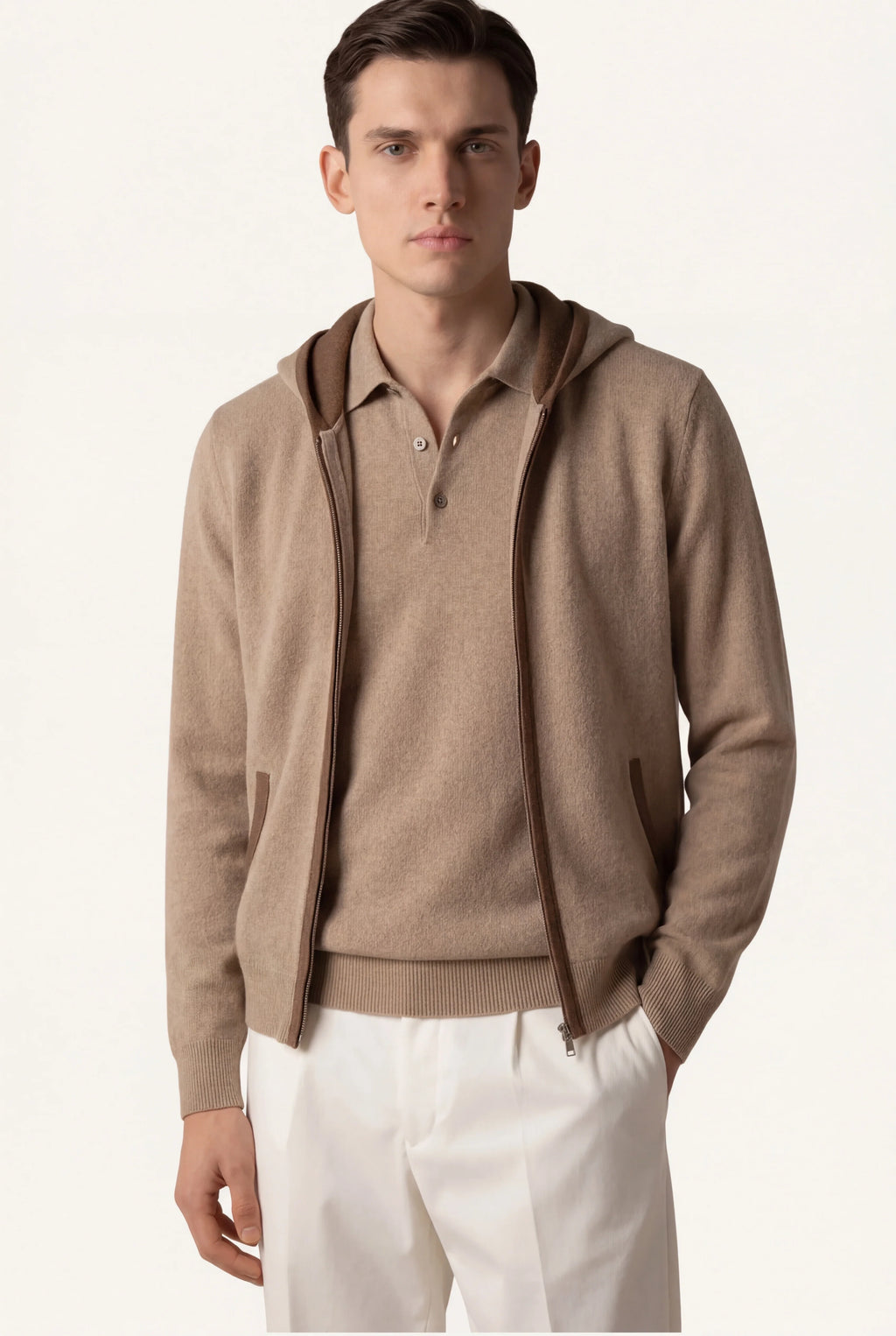 HOODIE CLASSIQUE SANTONI MARRON