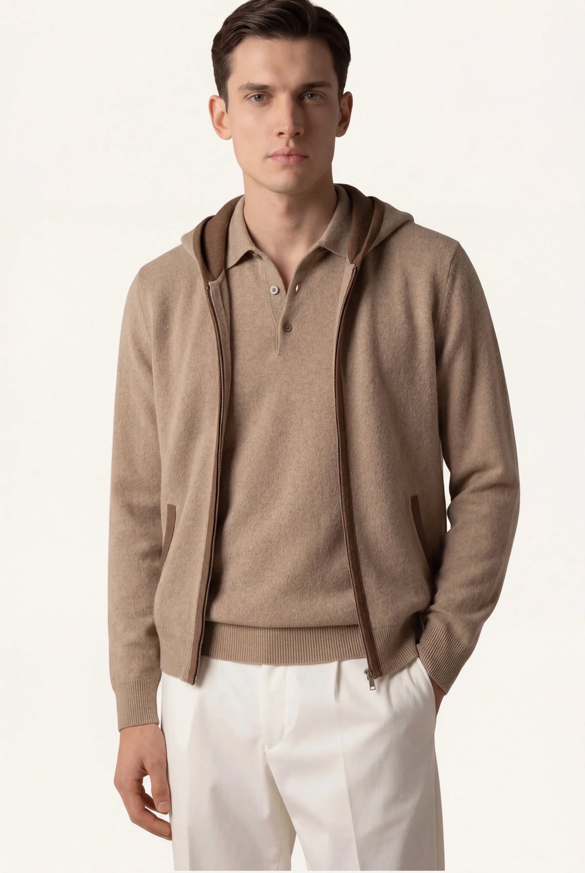 HOODIE CLASSIQUE SANTONI MARRON
