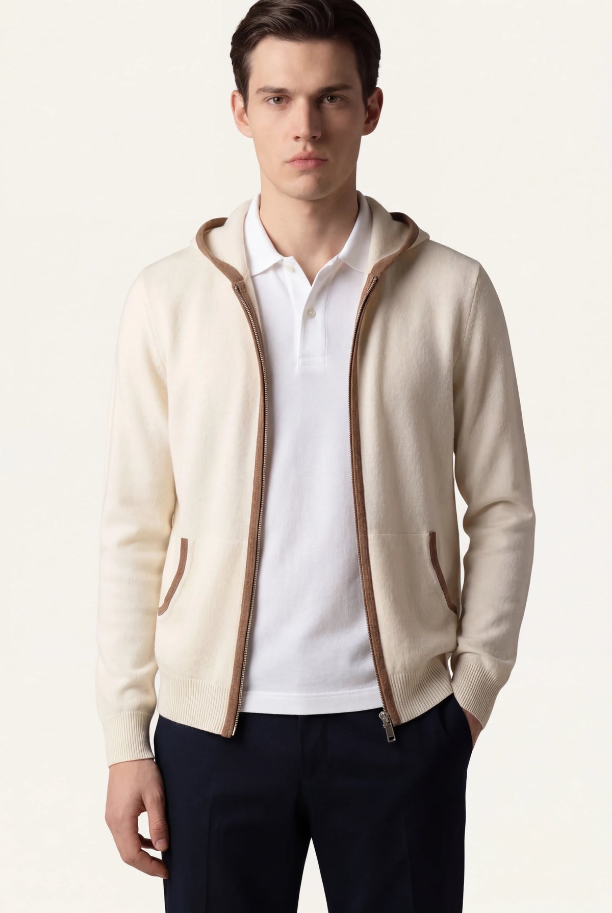 HOODIE CLASSIQUE SANTONI CRÈME