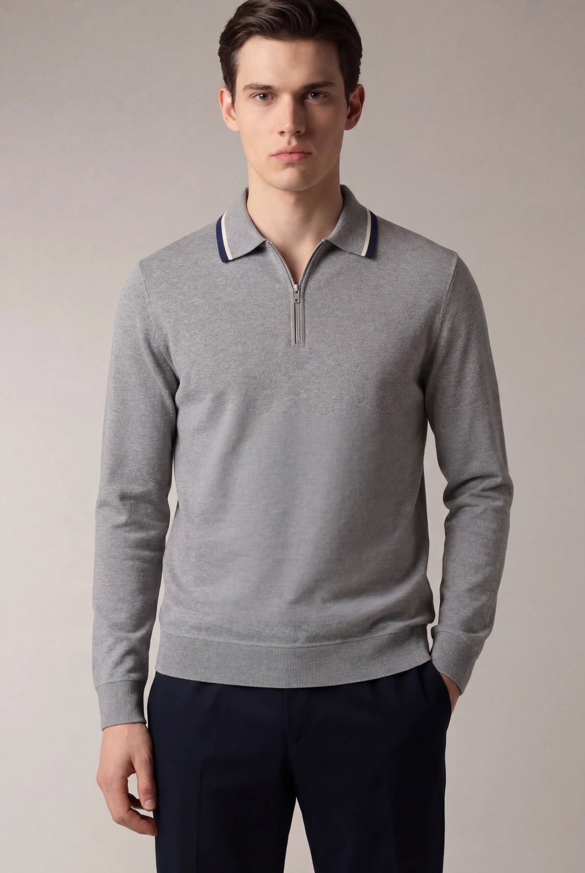 Polo Ville Extrafine Gris