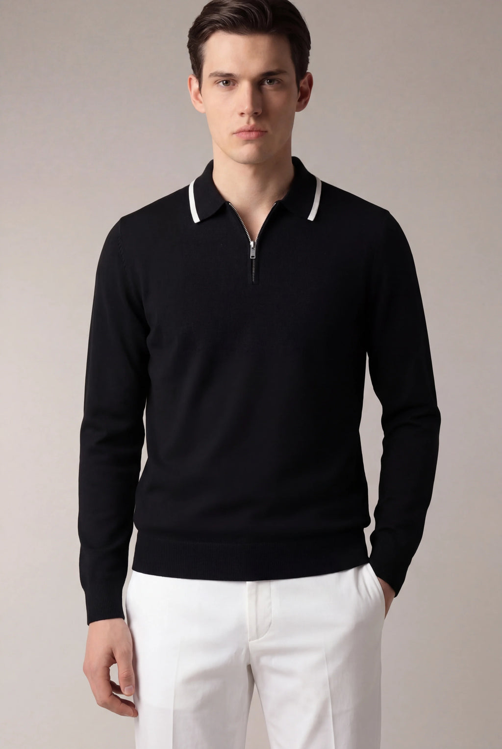 Polo City Extrafin Noir