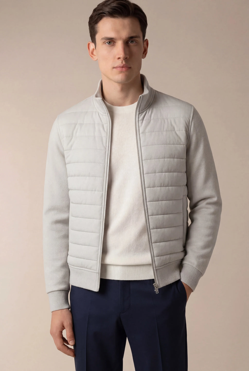 Veste Padded Urbaine Grise