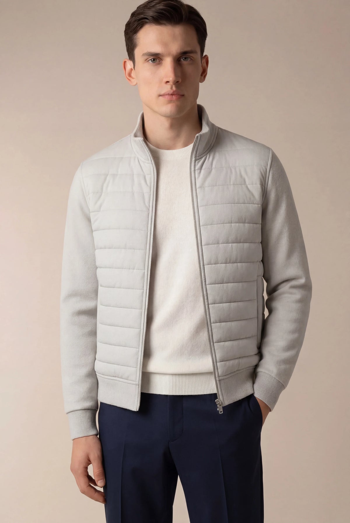 Veste Padded Urbaine Grise