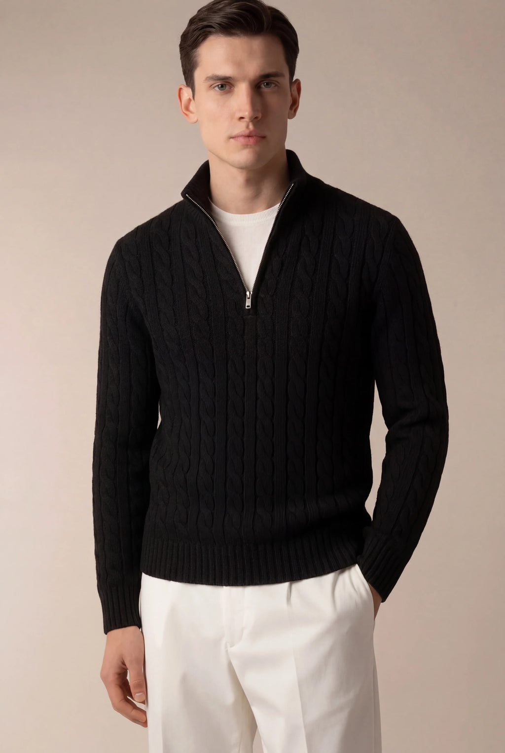Sero Zip Knit Noir