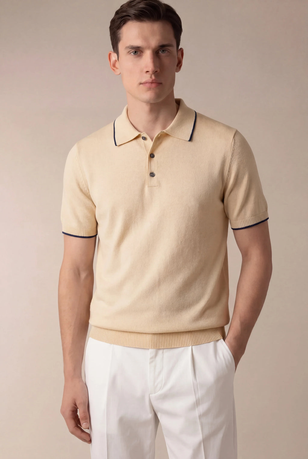 Marchmel | Uomo Polo Predatore Beige