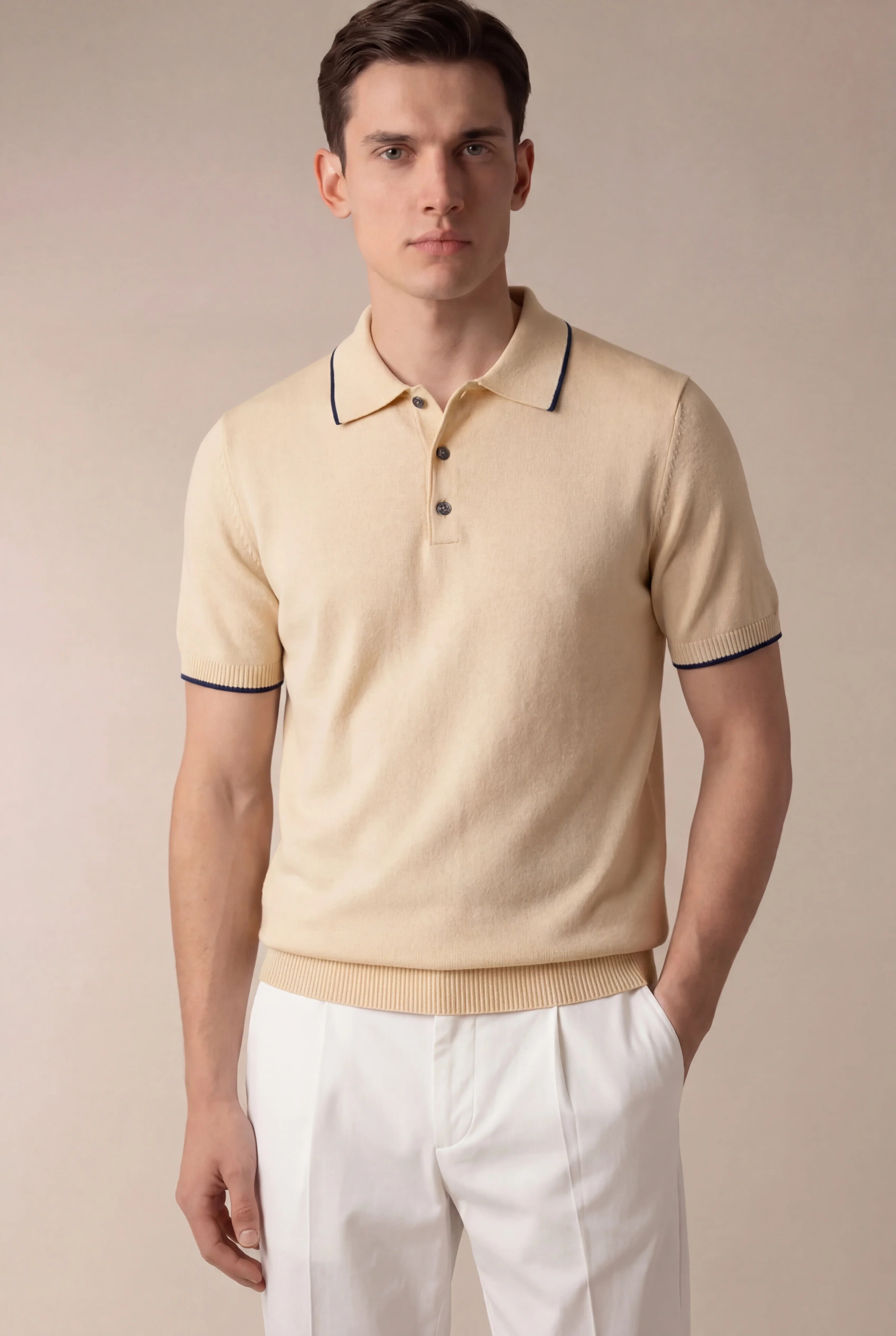 Marchmel | Uomo Polo Predatore Beige