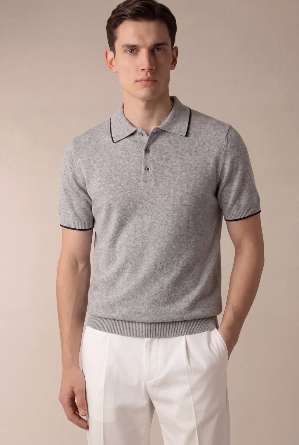 Marchmel | Polo Predador gris para hombre
