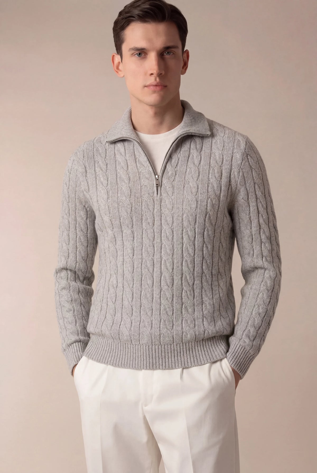 Sero Zip Knit Gris