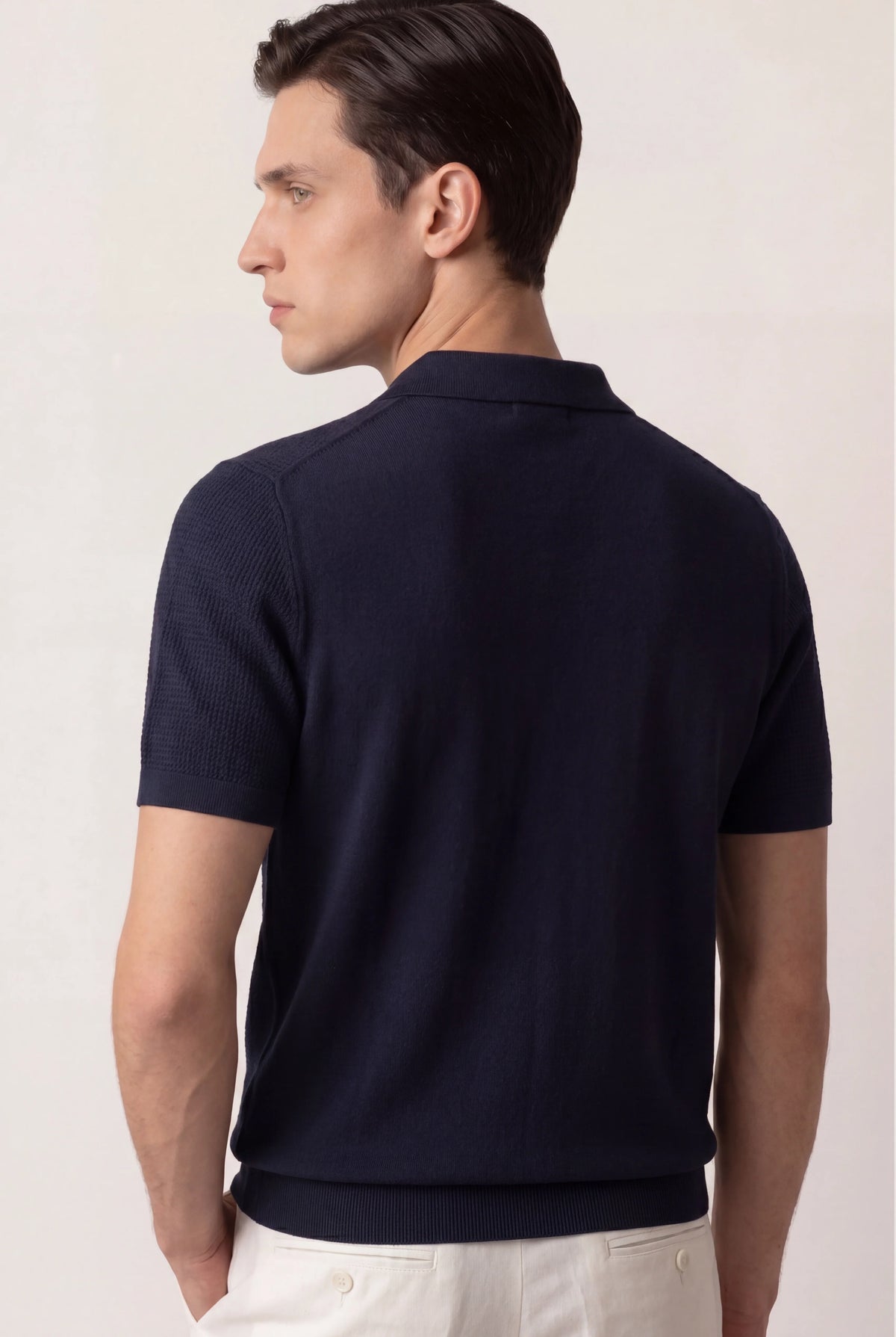 Marchmel | Polo Drift clásico azul marino para hombre