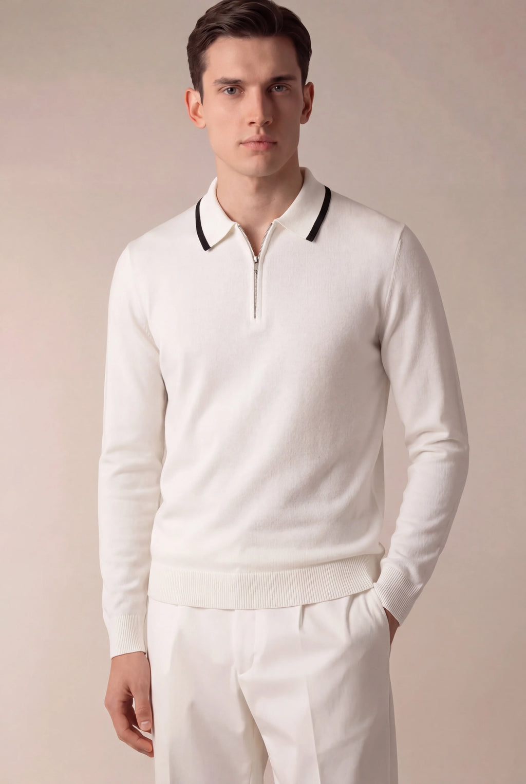 Polo Ville Extrafine Blanc