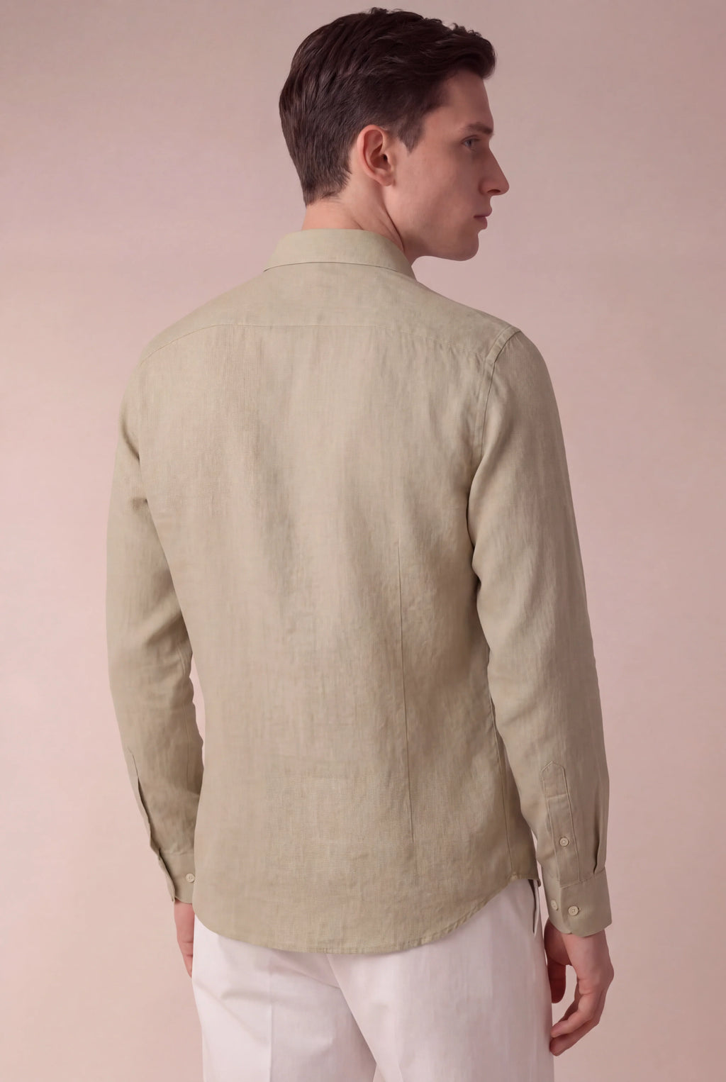 Marchmel | Uomo Camicia in Lino Capri Beige