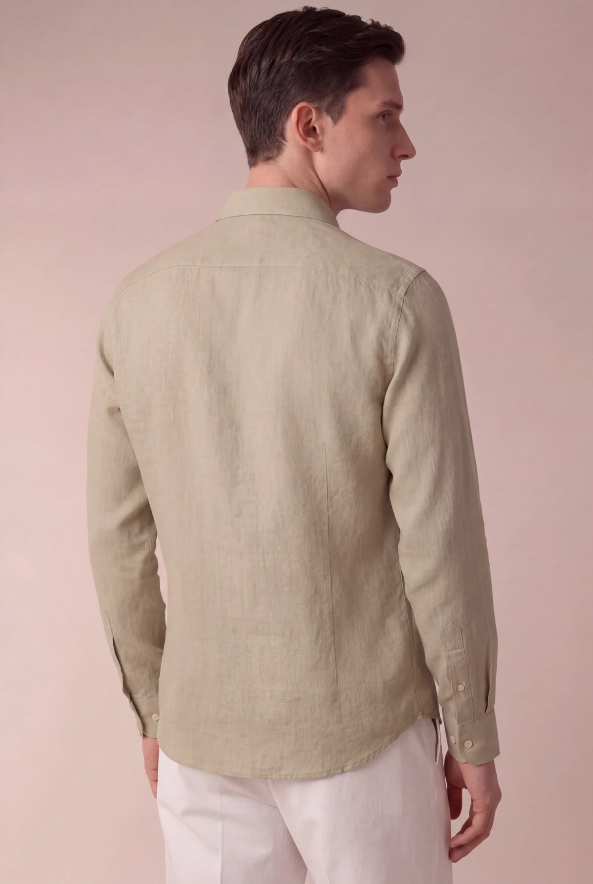 Marchmel | Uomo Camicia in Lino Capri Beige