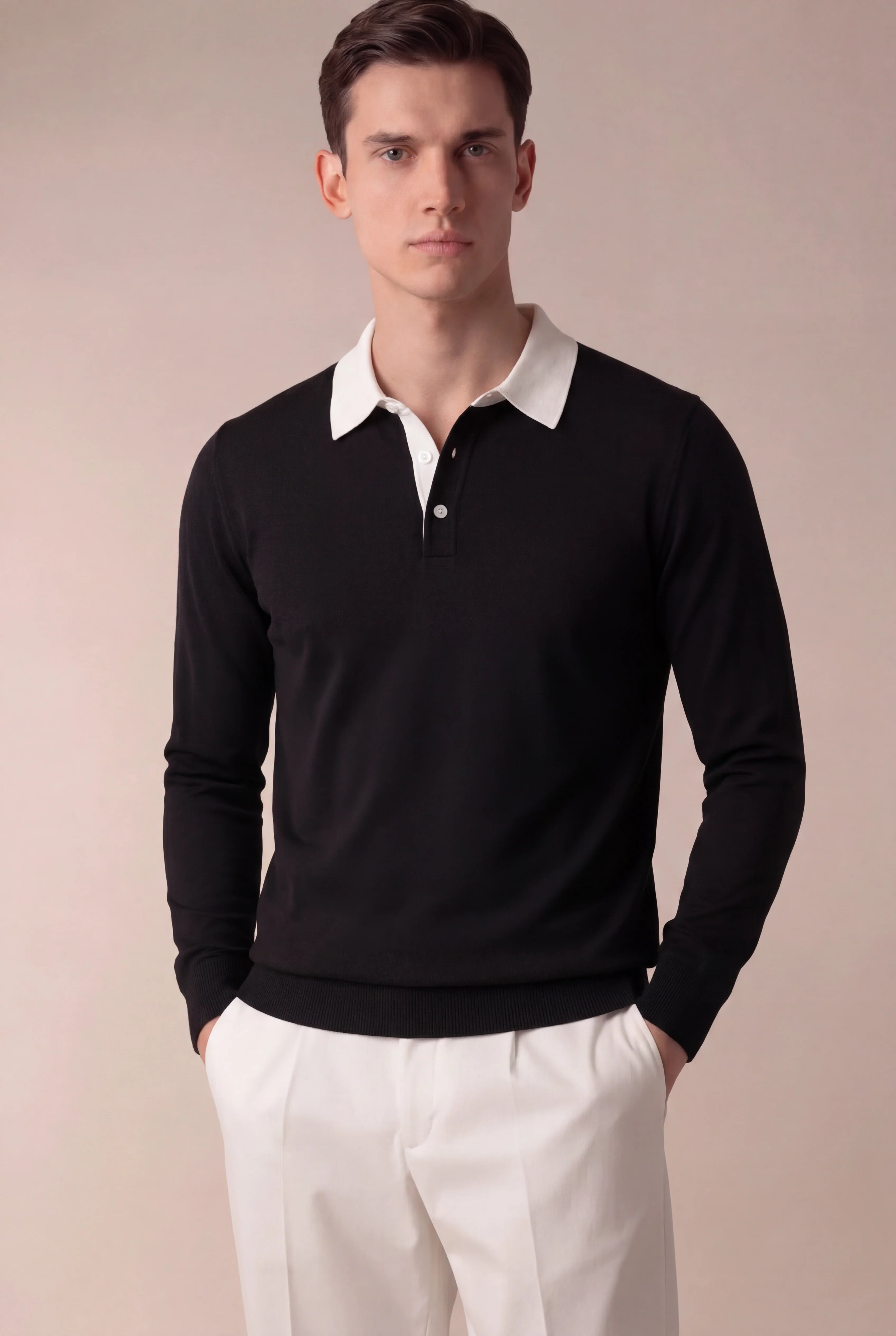 Polo Tricot Noir