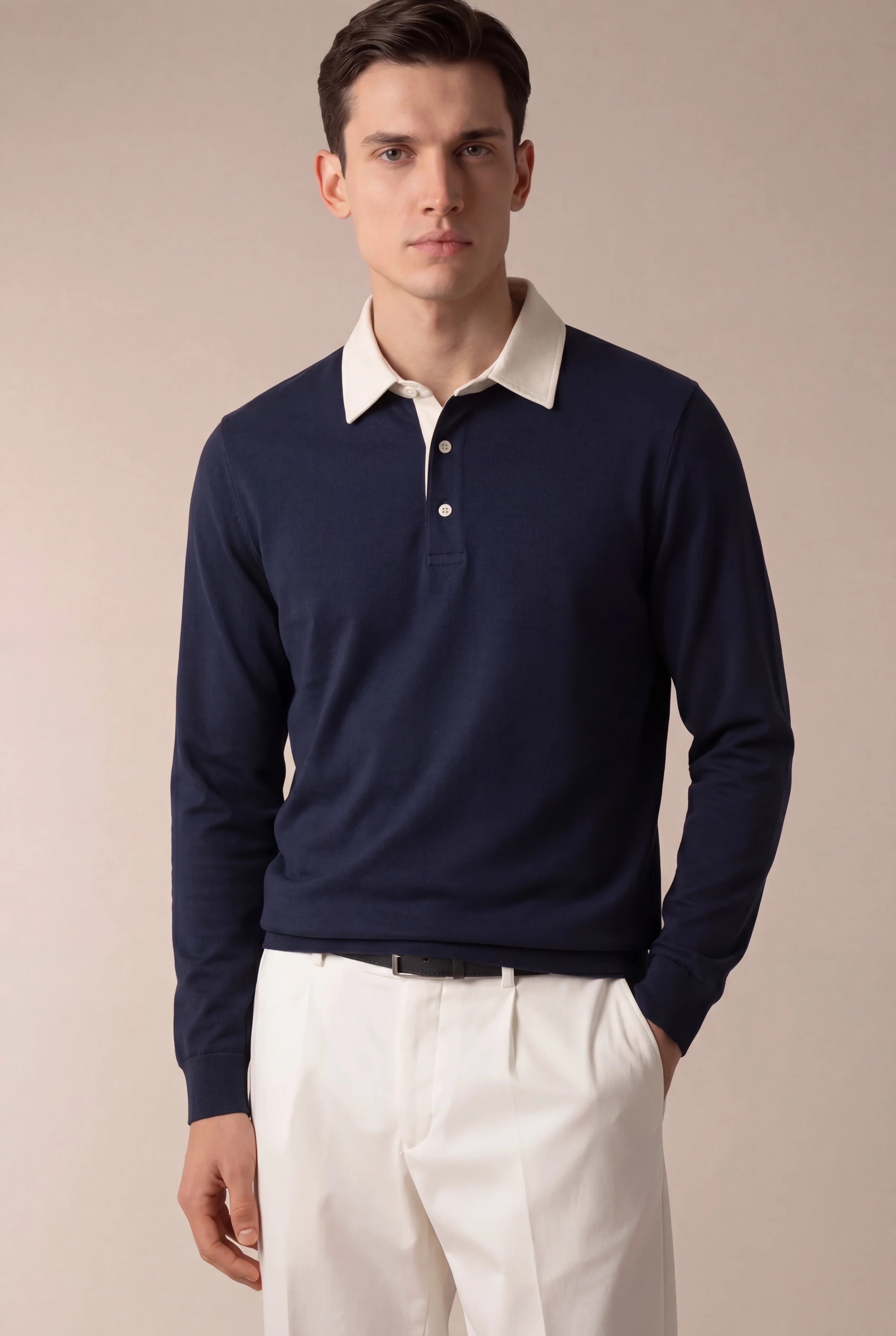 Polo Tricot Marine