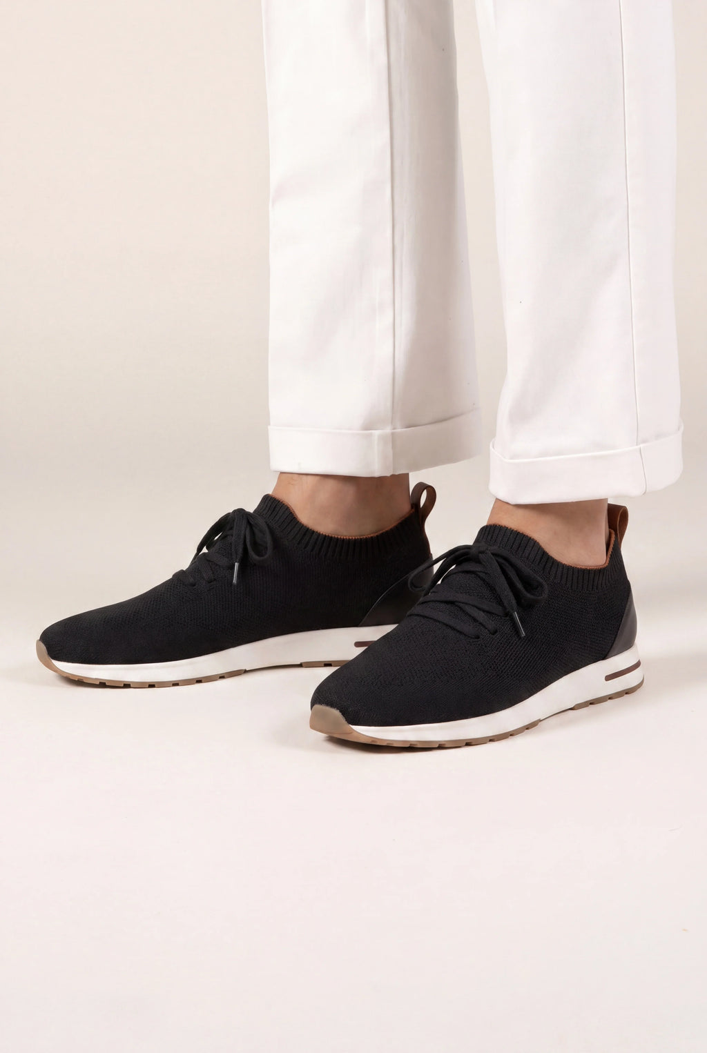 Marchmel | Uomo Sneakers Attive in Maglia Nere Leggere
