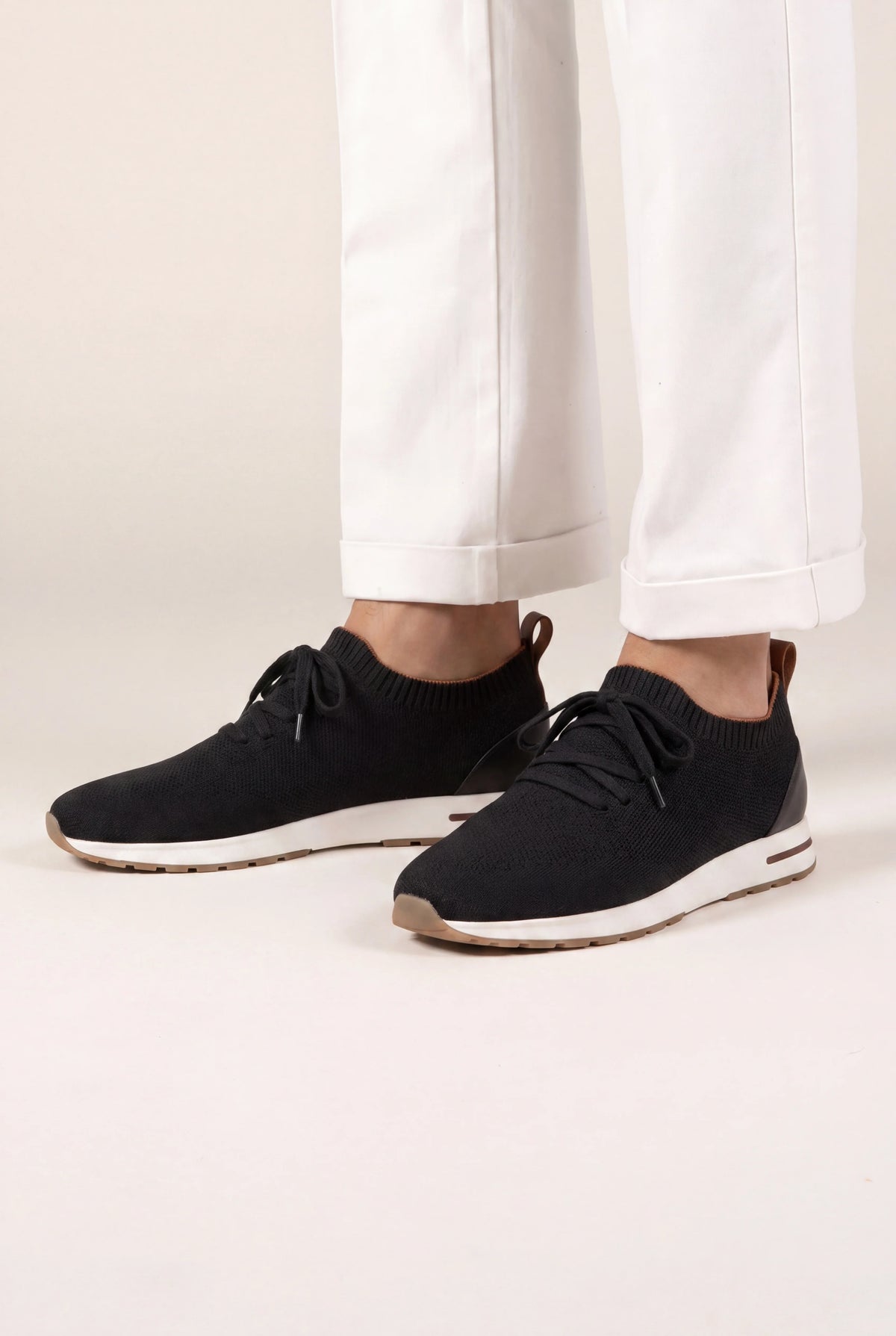 Marchmel | Uomo Sneakers Attive in Maglia Nere Leggere