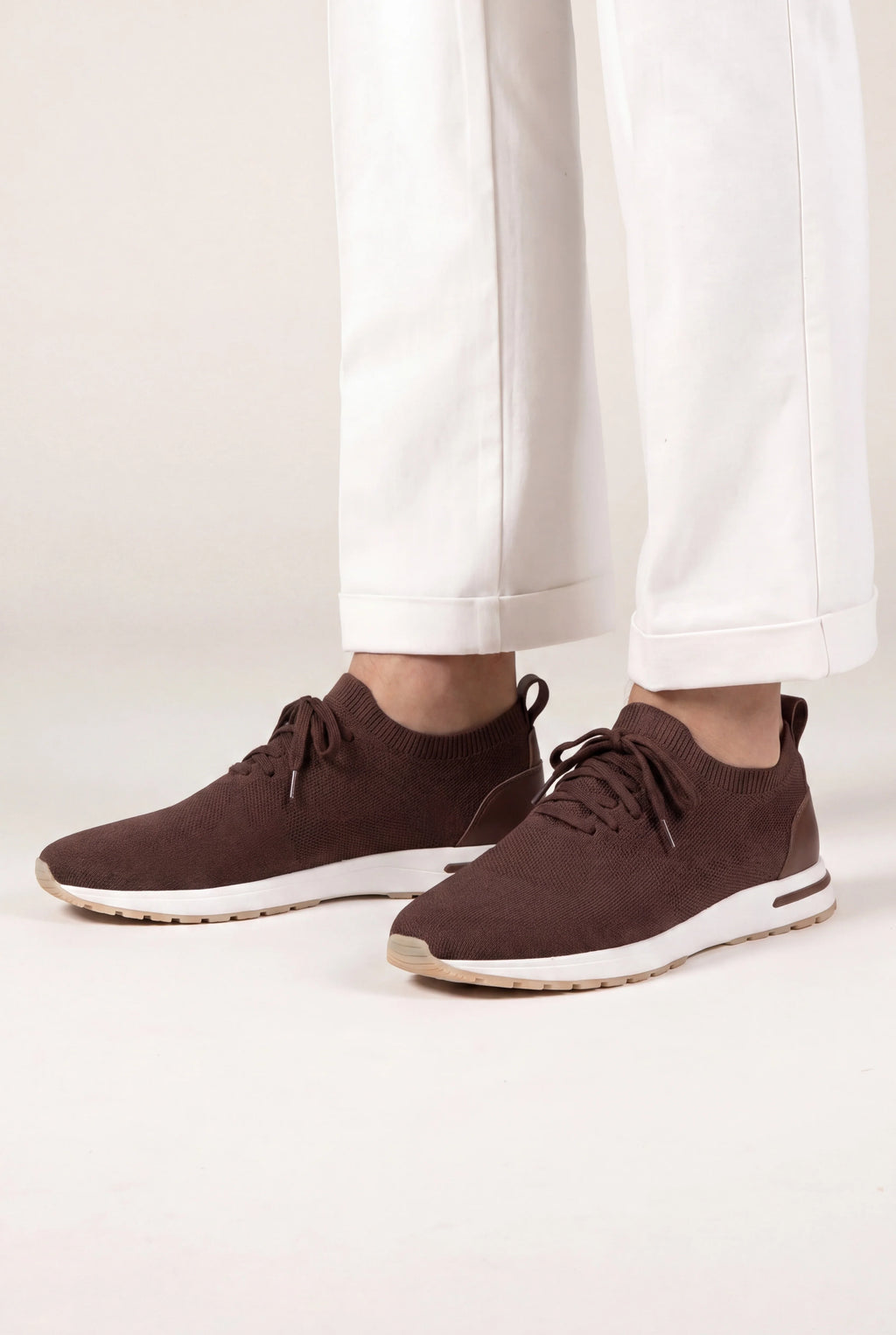 Marchmel | Uomo Sneakers Attive in Maglia Mocha Leggera