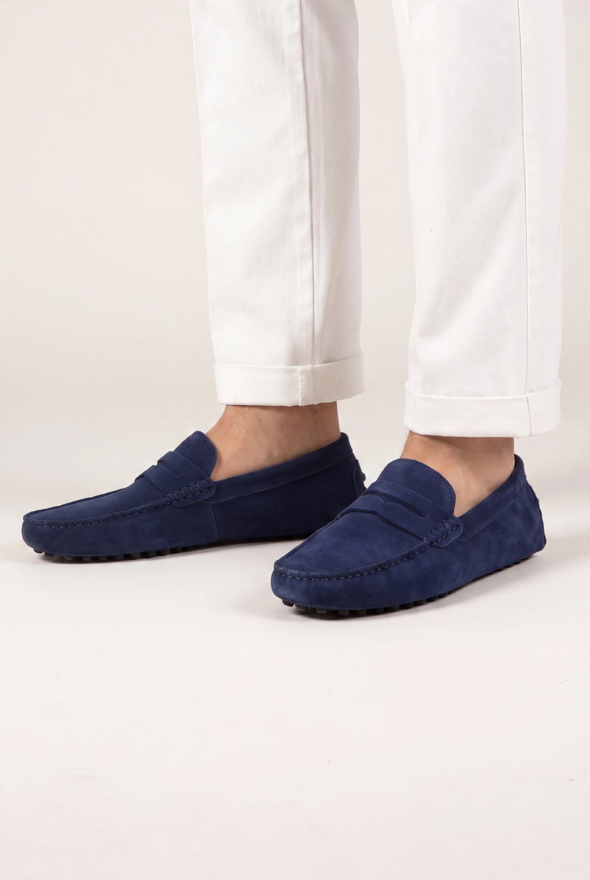 Marchmel | Uomo Mocassino Voyageur Classico Blu Marino