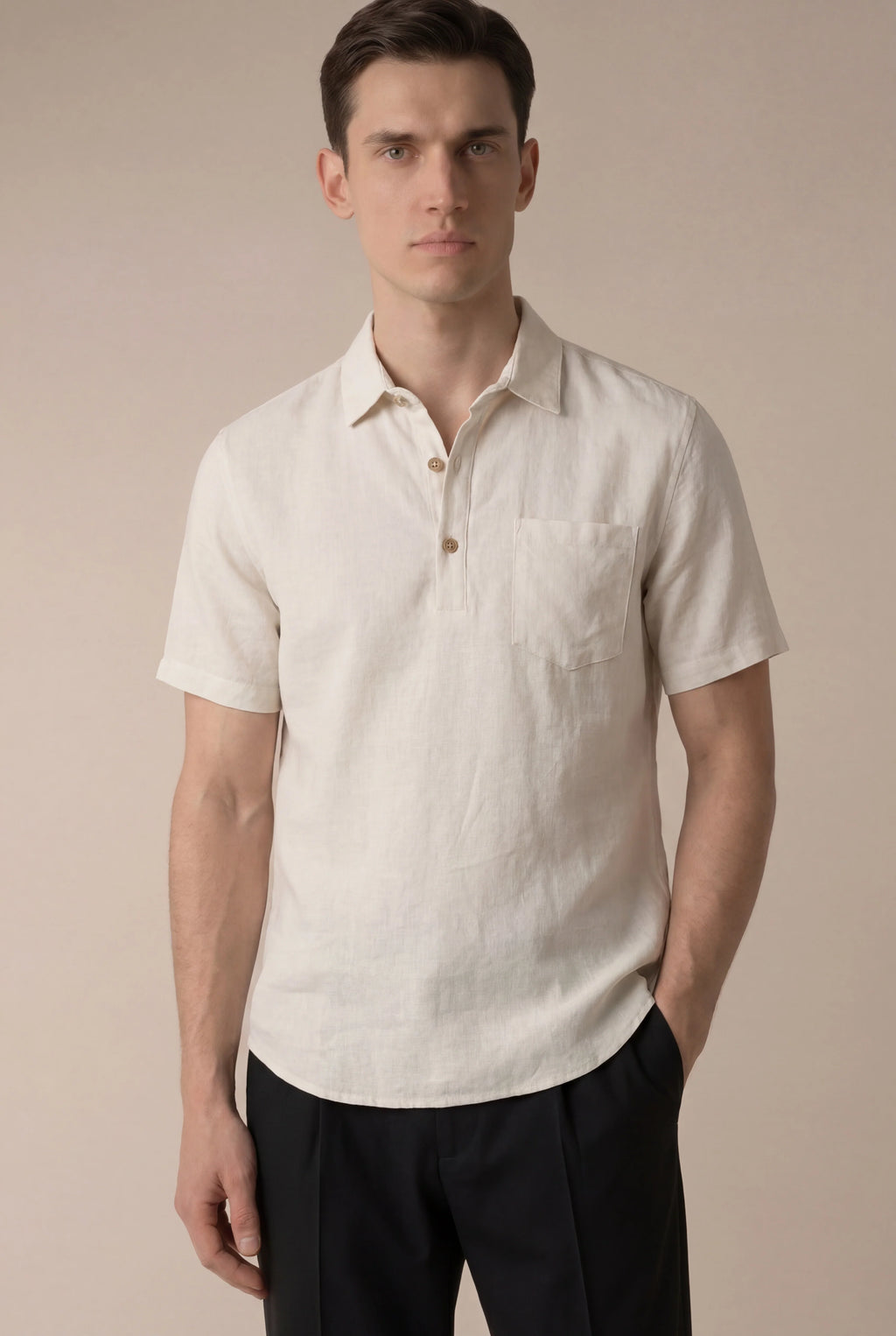 Marchmel | Uomo Camicia Ponza Beige