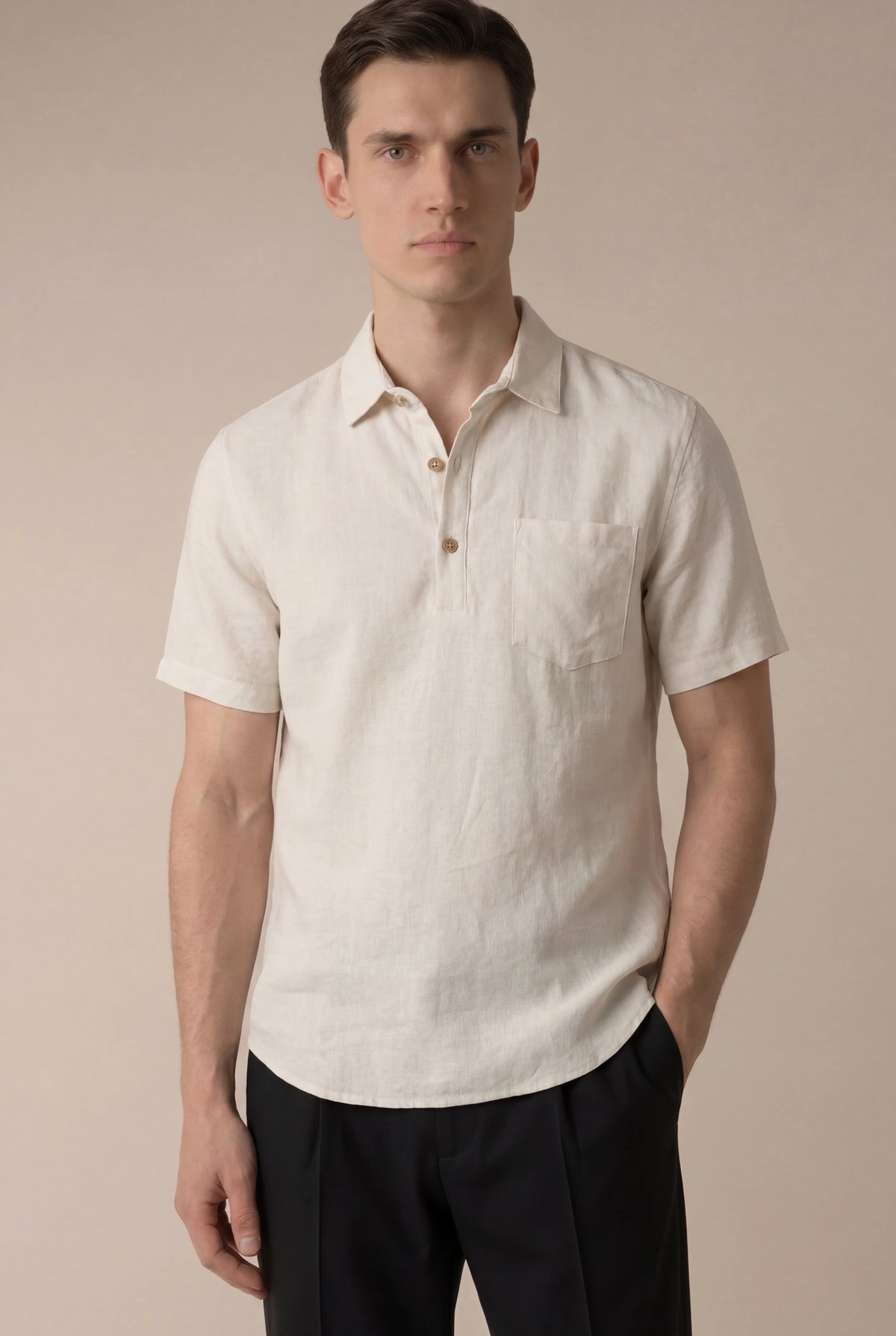Marchmel | Uomo Camicia Ponza Beige