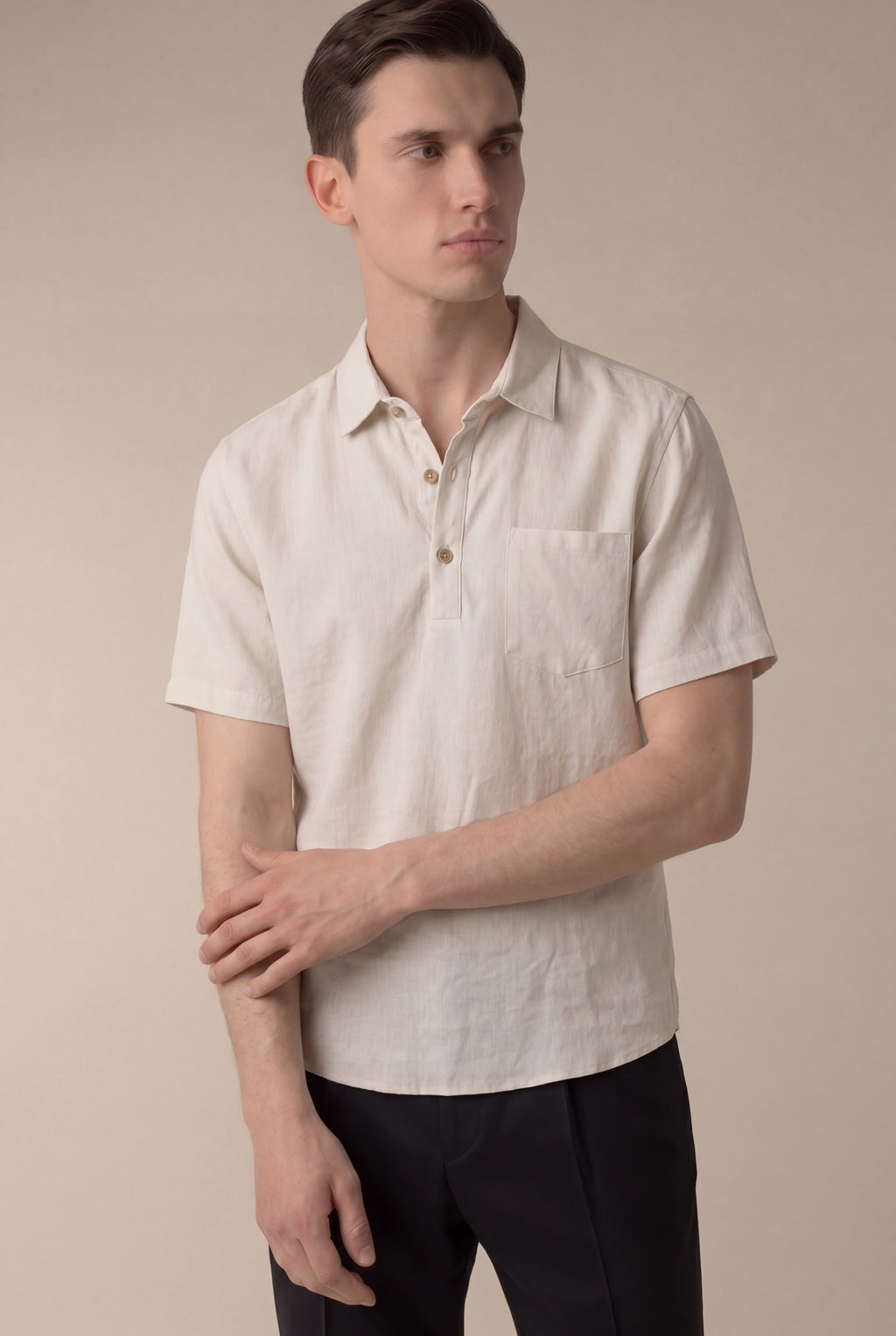 Marchmel | Uomo Camicia Ponza Beige