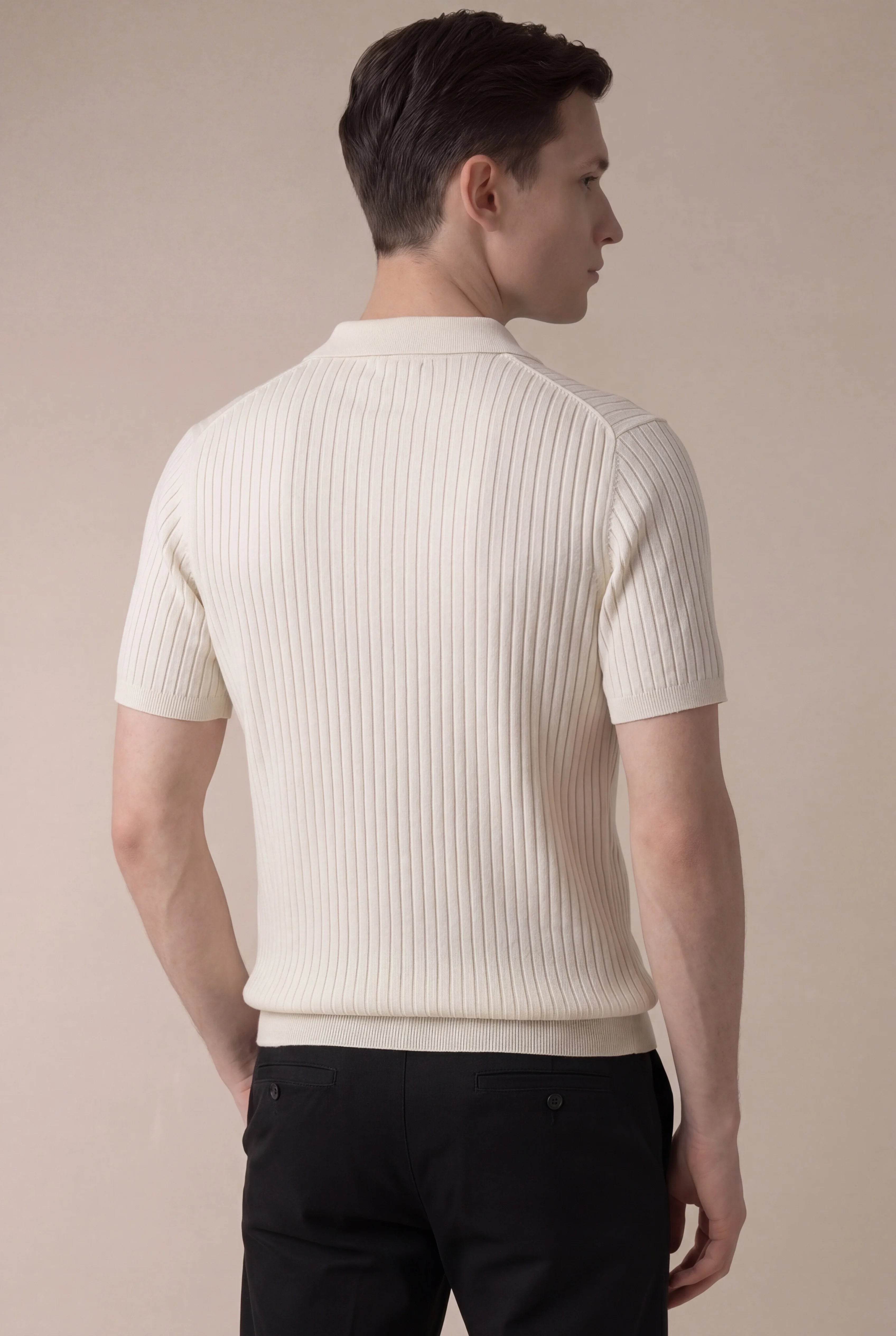 Marchmel | Polo Cortina beige para hombre