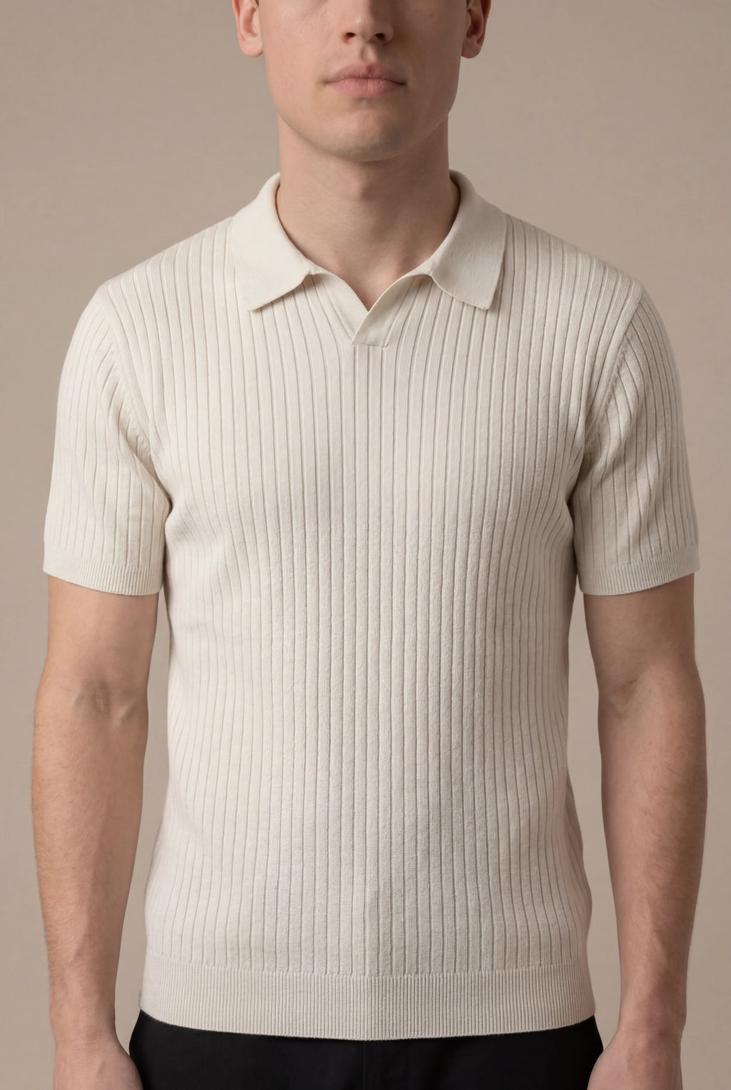 Marchmel | Polo Cortina beige para hombre