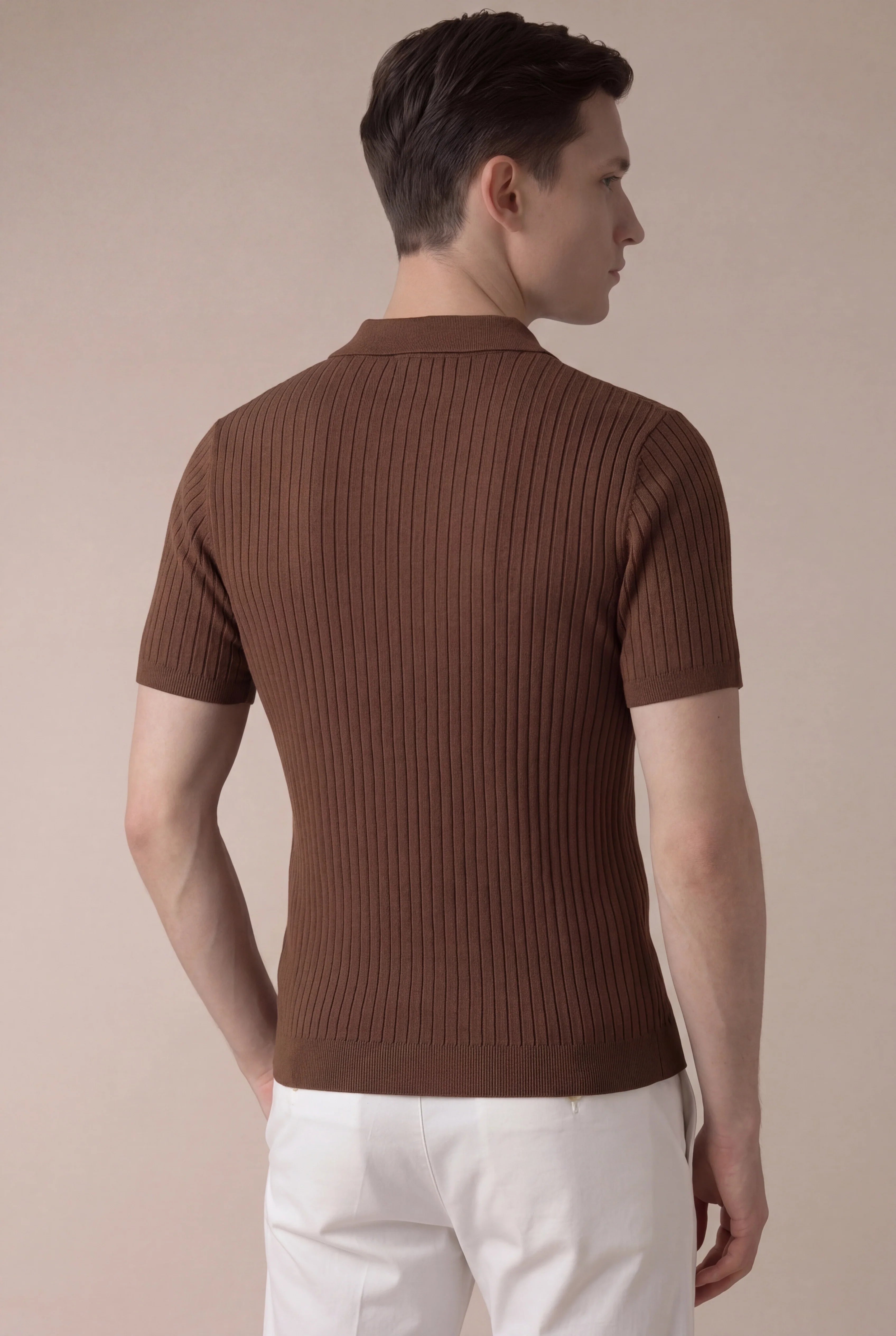 Marchmel | Polo Cortina marrón para hombre