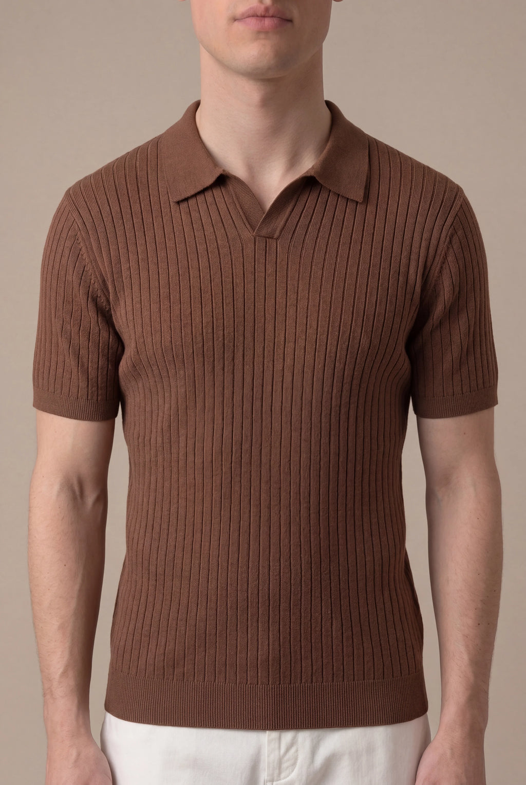 Marchmel | Polo Cortina marrón para hombre