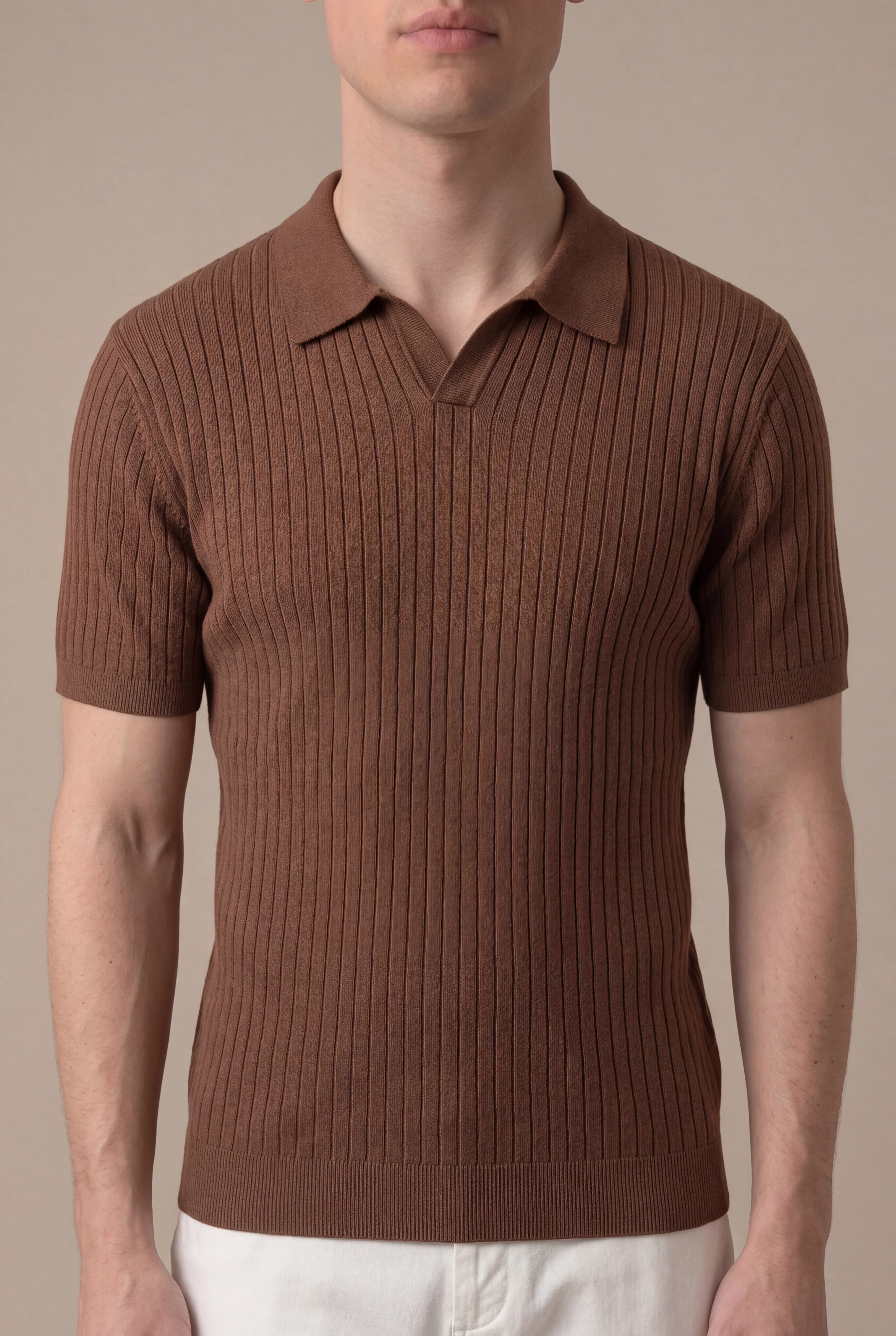Marchmel | Polo Cortina marrón para hombre