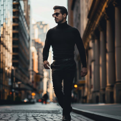 Marchmel | Homme Pull Classique Col Montant Hiver