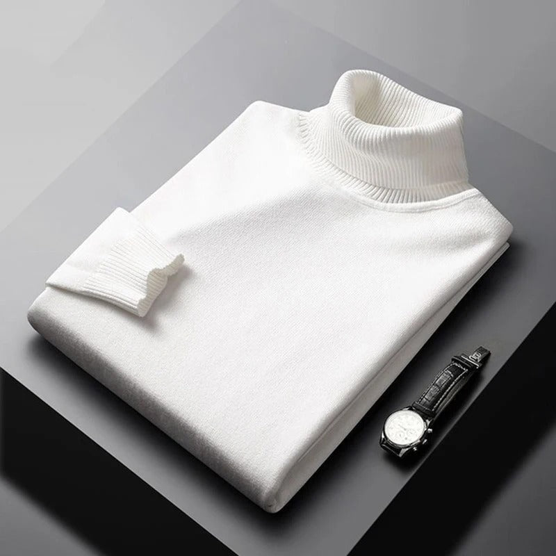 Marchmel | Homme Pull Classique Col Montant Hiver