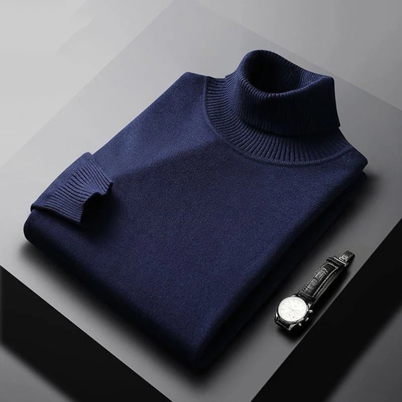 Marchmel | Homme Pull Classique Col Montant Hiver