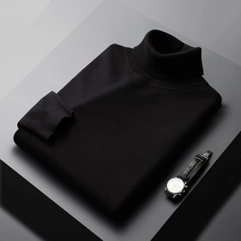 Marchmel | Homme Pull Classique Col Montant Hiver