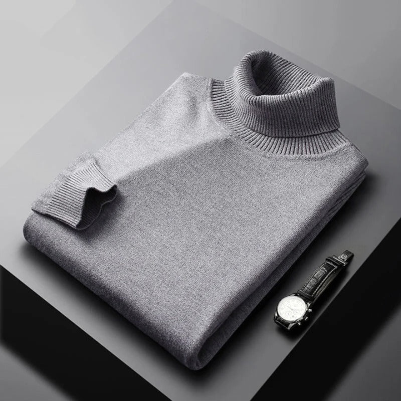 Marchmel | Homme Pull Classique Col Montant Hiver