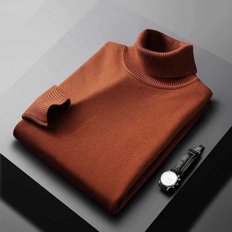Marchmel | Homme Pull Classique Col Montant Hiver