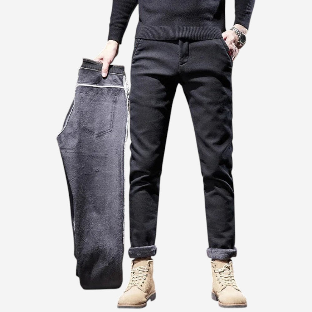 Marchmel | Homme Pantalon Velours Côtelé Polaire Hiver