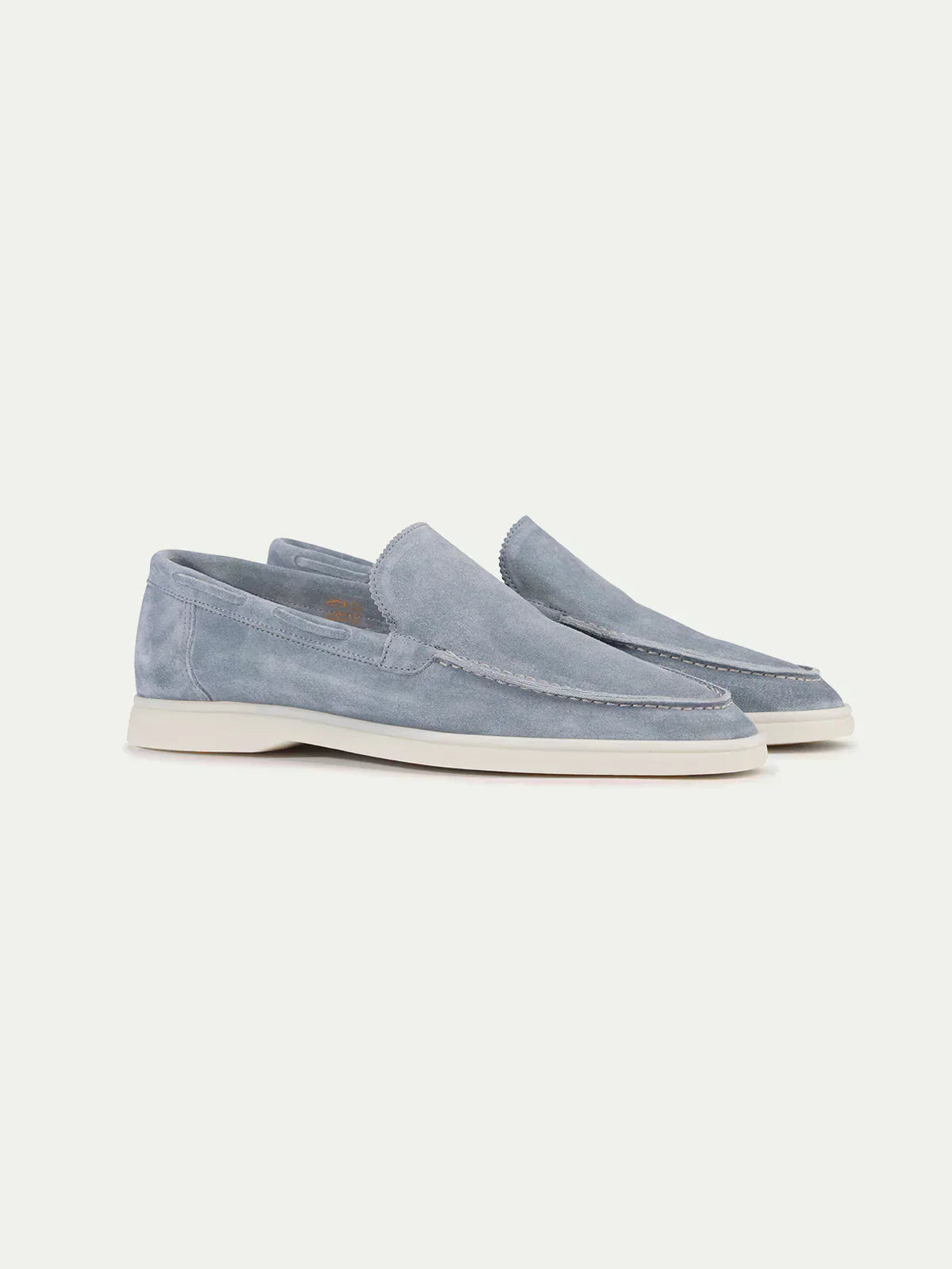Mocassin Classique Suède Bleu Bébé
