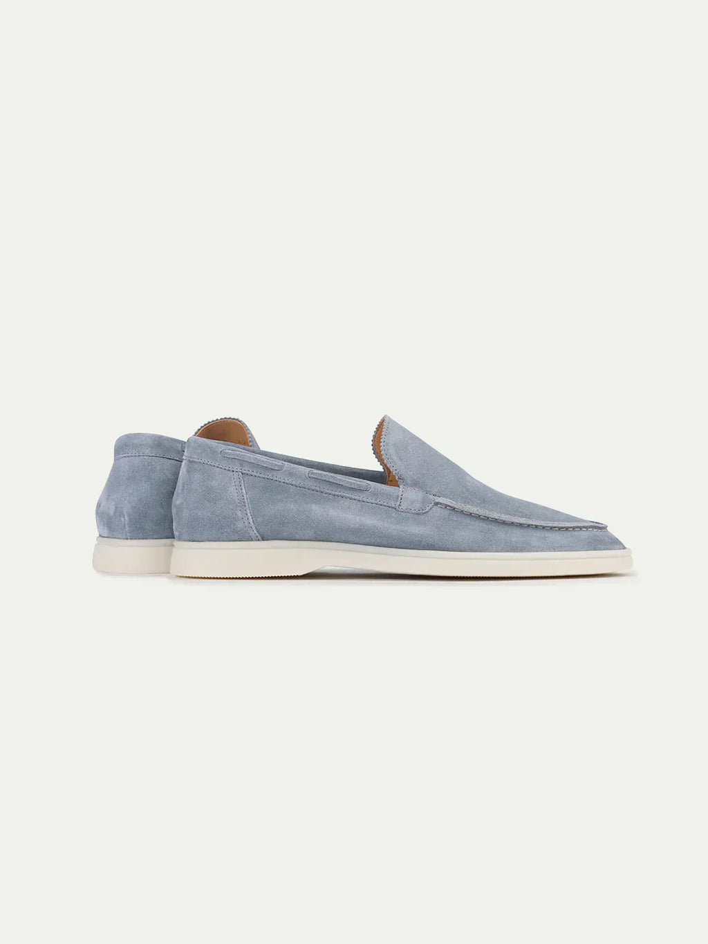 Mocassin Classique Suède Bleu Bébé