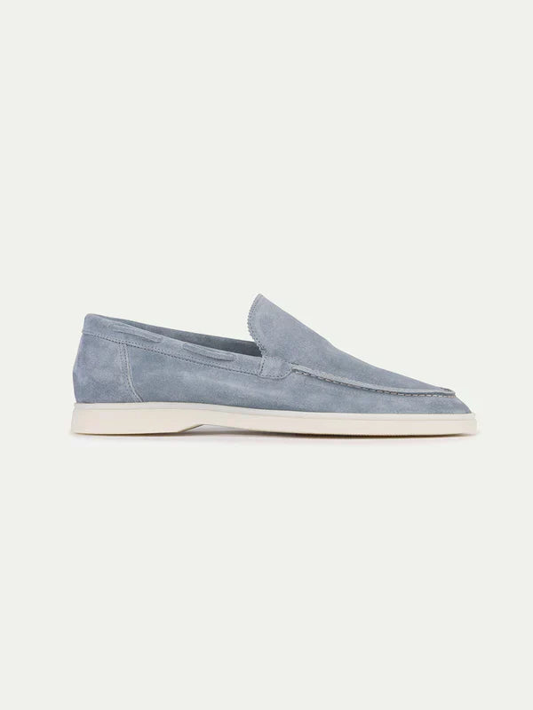 Mocassin Classique Suède Bleu Bébé