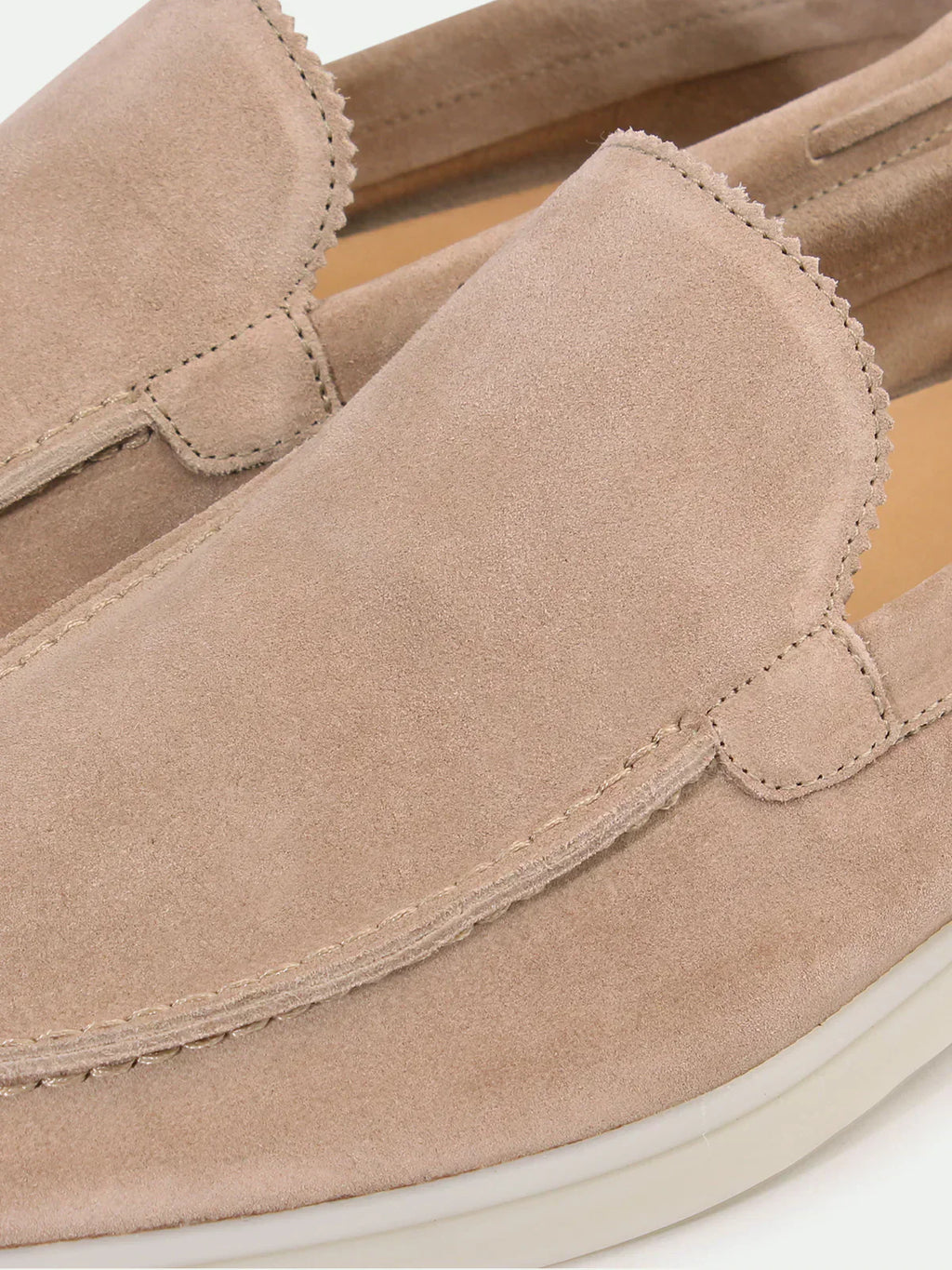 Mocassin Classique en Suède Beige