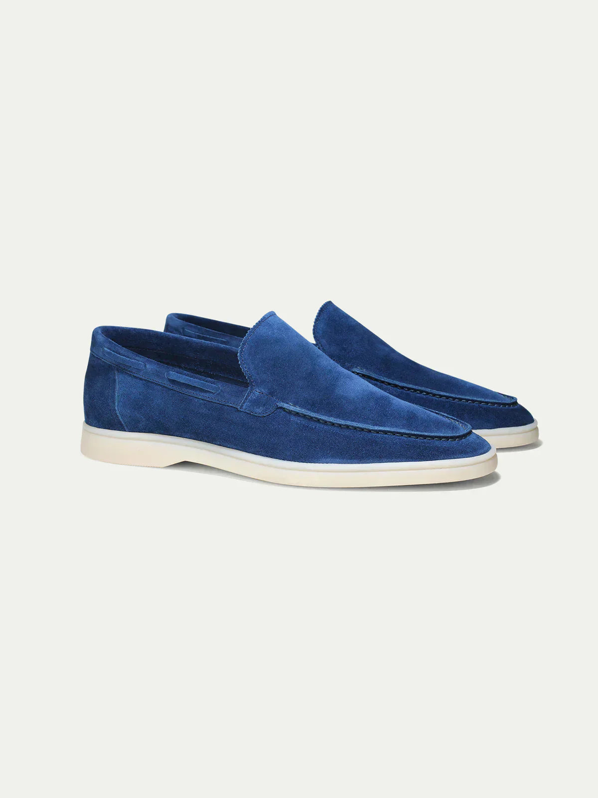 Mocassin Classique Suède Bleu Baie