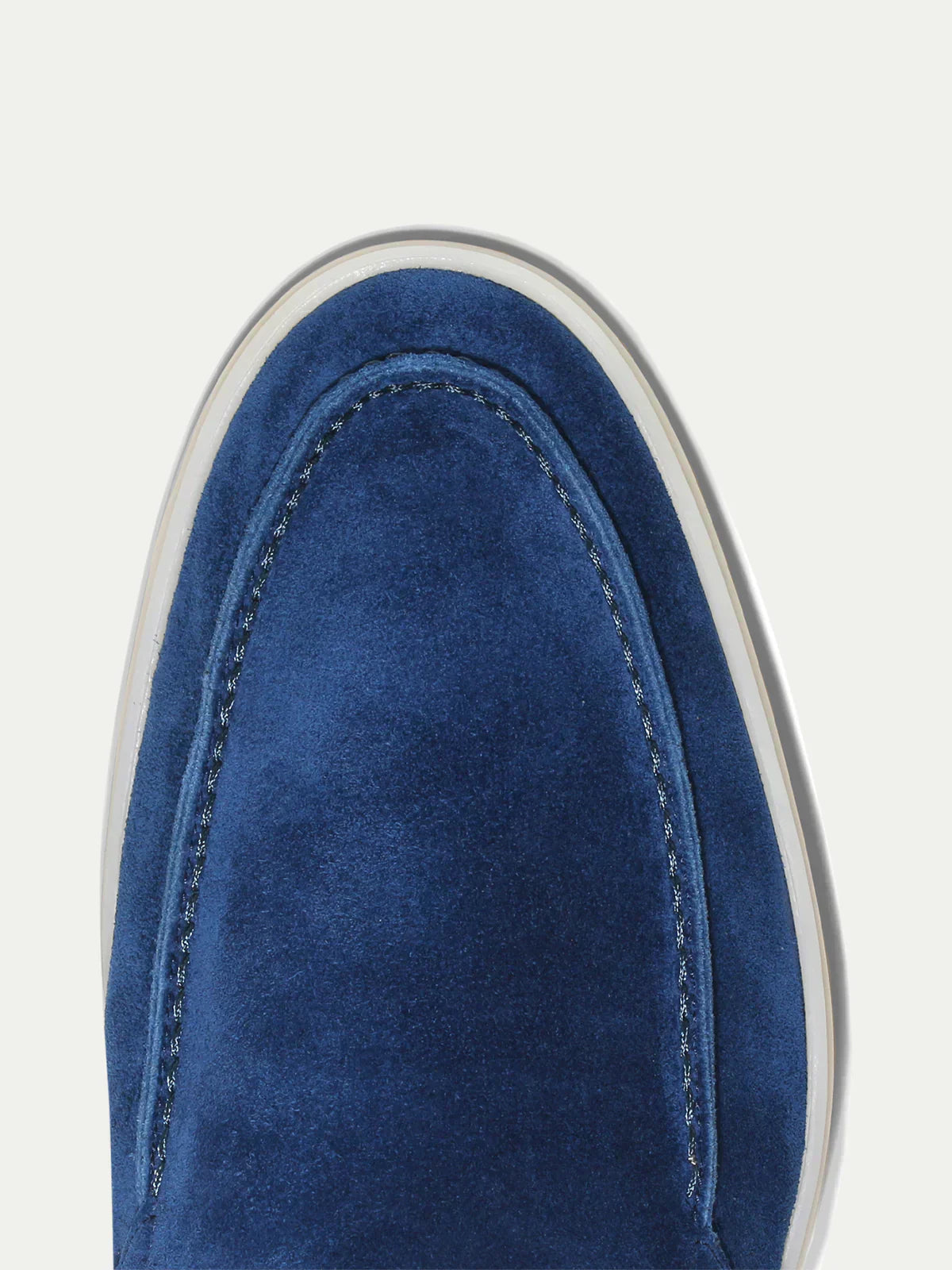 Mocassin Classique Suède Bleu Baie