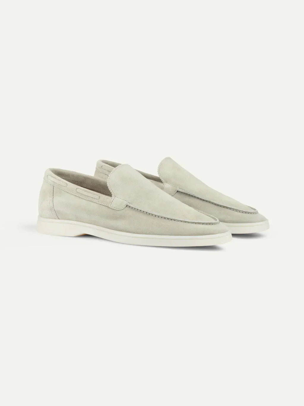 Mocassin Classique en Suède Crème