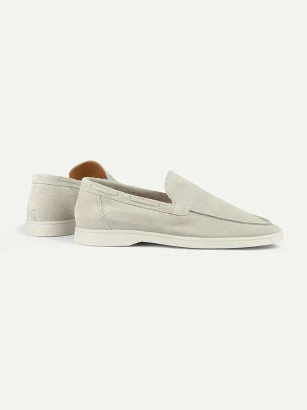 Mocassin Classique en Suède Crème