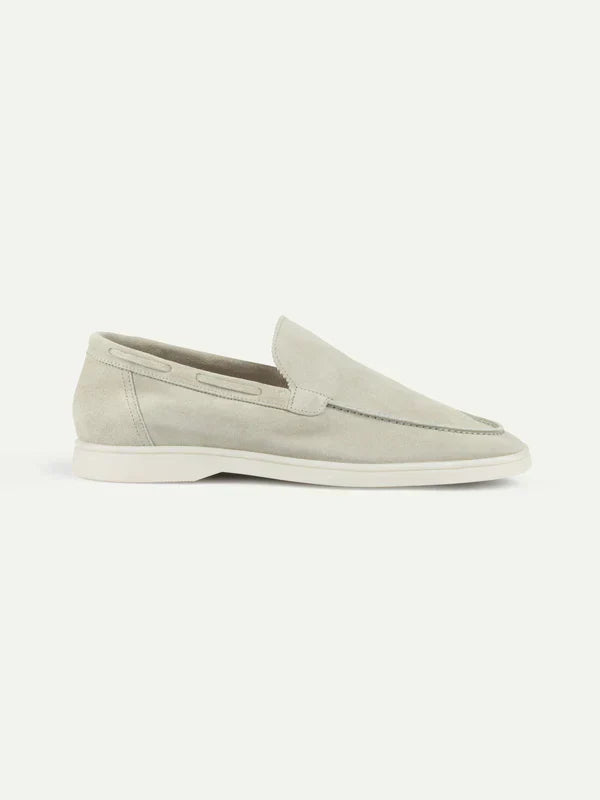 Mocassin Classique en Suède Crème