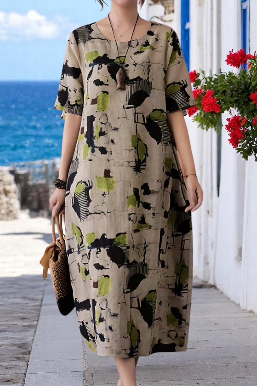 Marchmel | Femme Robe en Lin Léger
